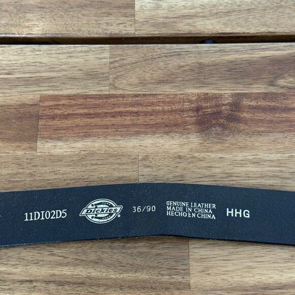 Genuine Dickies Mens 36/90 Leather Work Belt with Large Metal Buckle G2 Expert - Picture 4 of 14